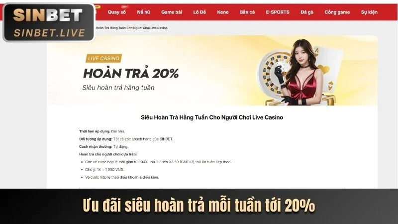 Tiền thưởng chào mừng lớn cho người chơi mới